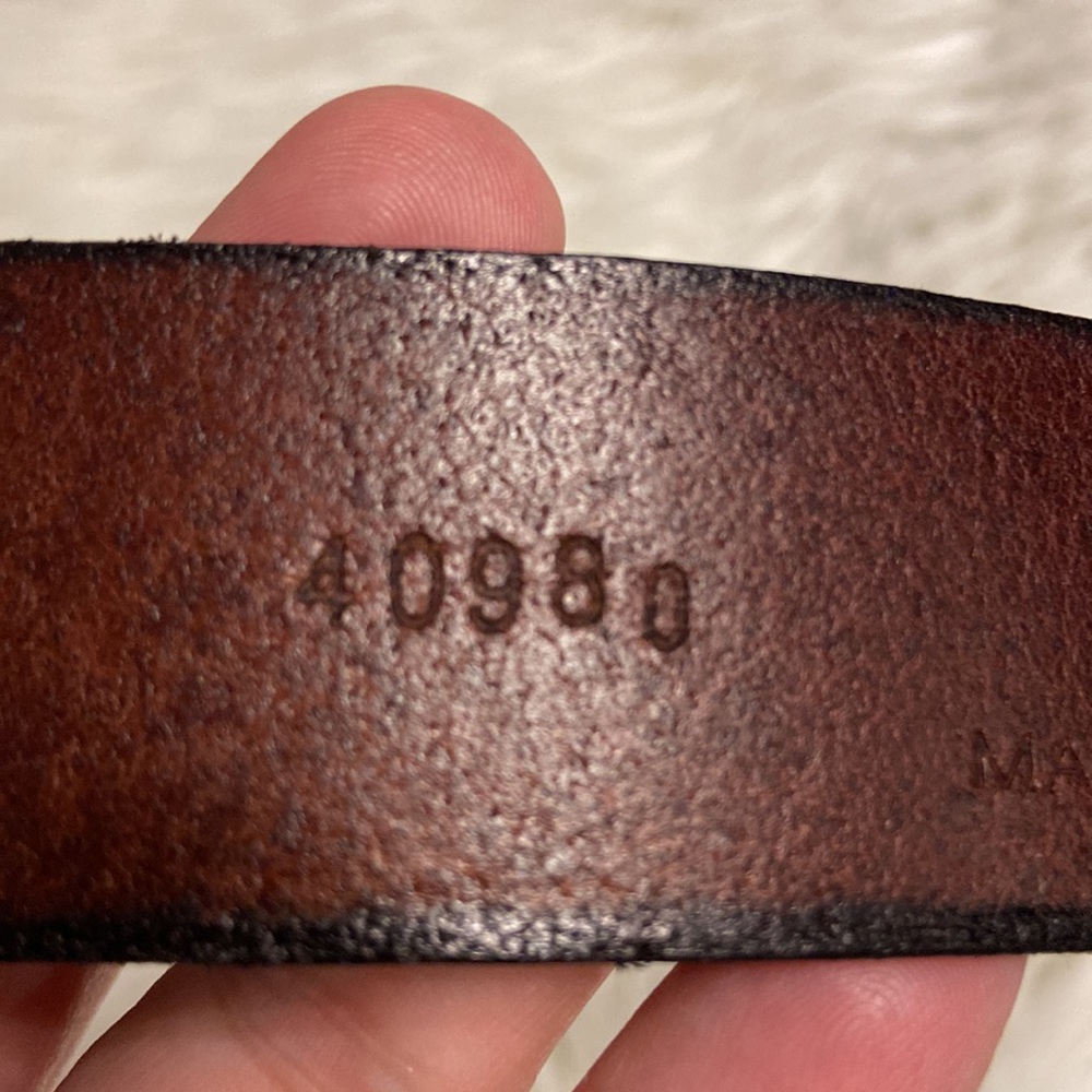Martin Dingman Bridle Leather Man Belt excellent condition see all photos - Picture 4 of 16